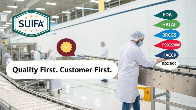 Suifa production facility quality control