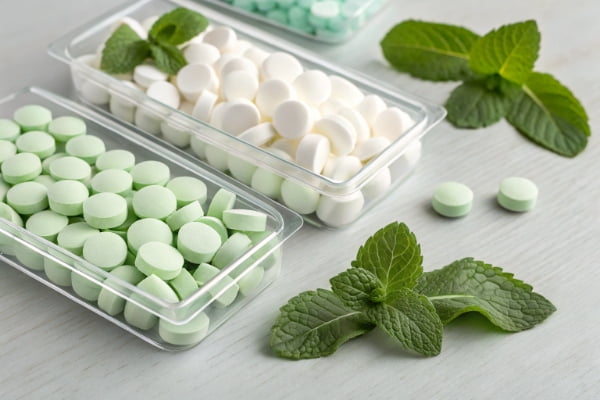Functional candy with vitamins