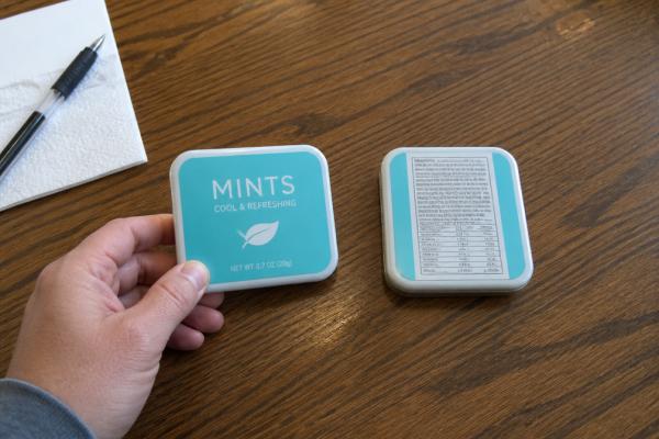 vegan gluten-free keto-friendly mint label verification